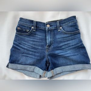 NWOT 7 for All Mankind Cuffed Denim Shorts, size 23-25